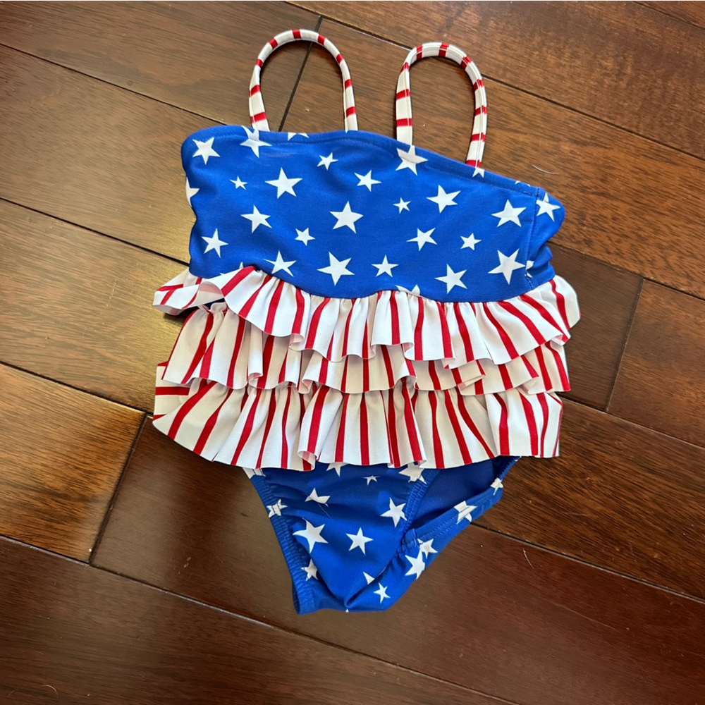 Patriotic baby swim suit